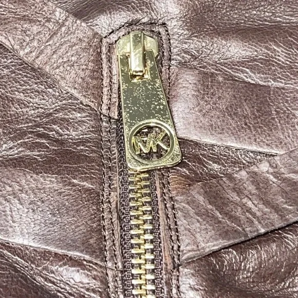 MICHAEL KORS Leather Belted Knee Boot 8.5 Classy Timeless Chic Baddie Cowgirl - Picture 6 of 7